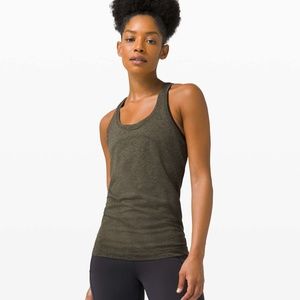 lululemon Swiftly Tech Racerback Tank Top 2.0 - Dark Olive/Grey Sage